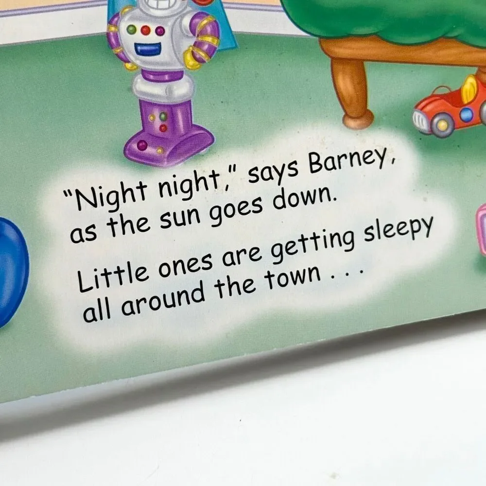 Becker & Mayer Barney Says Night Night Vintage Hardback Book for Toddlers